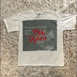 **VINTAGE Long Sleeve White Bob Dylan Shirt